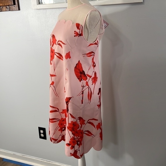 NWT Ted Baker Floral Scalloped Hem Dress size US 10 - Picture 6 of 11
